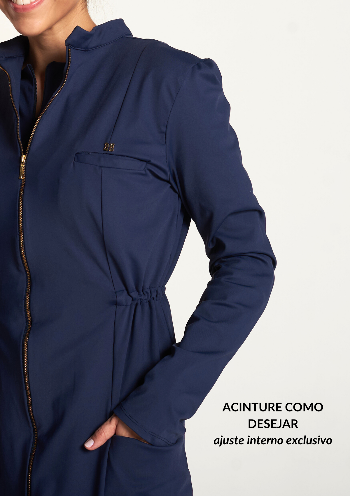 Jaleco Raíssa - Azul