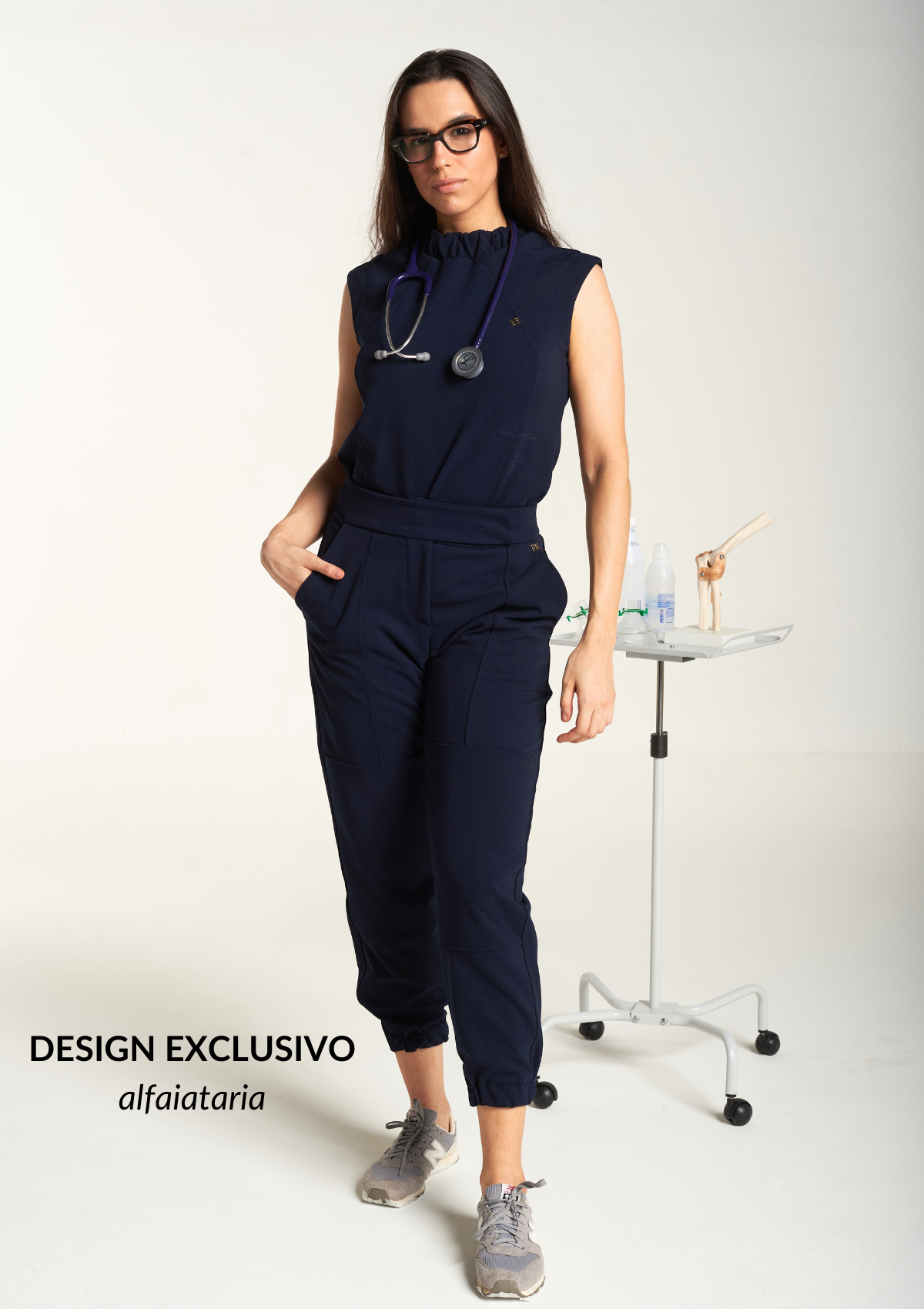 Scrub Fernanda - Azul Marinho