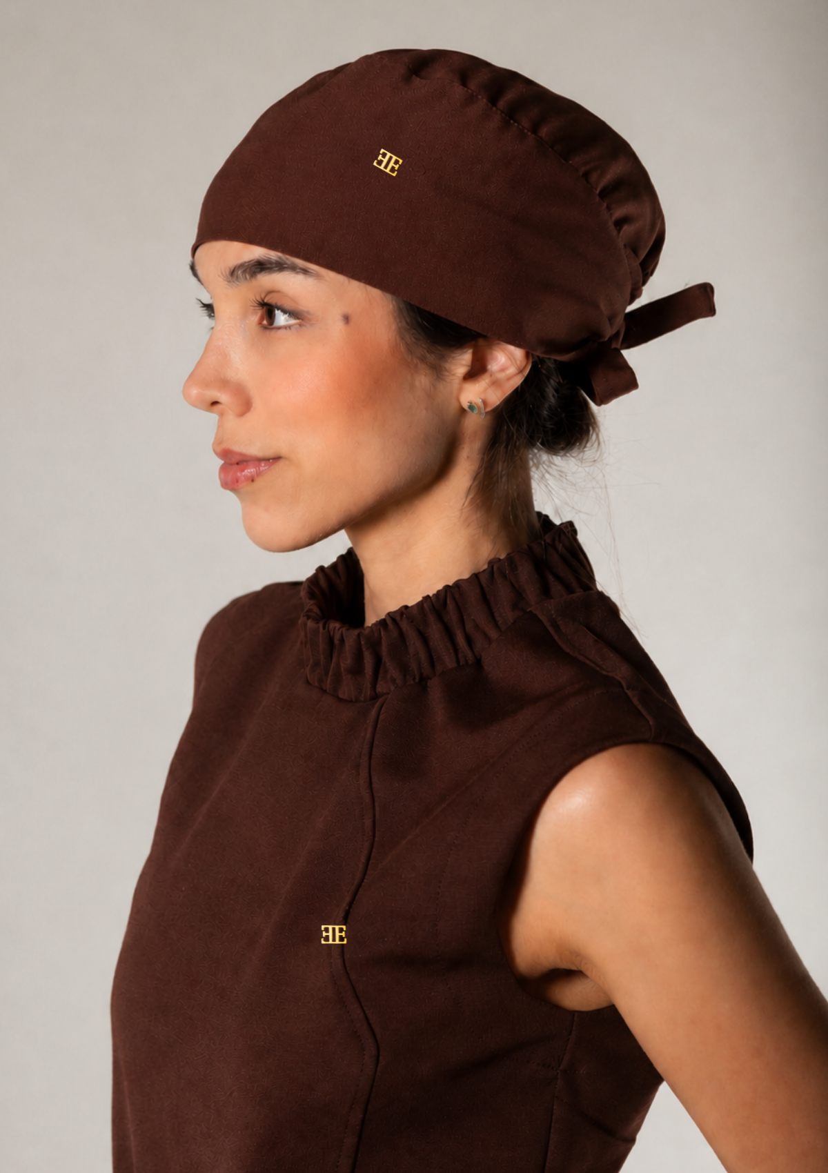 NEW - Gorro Cirúrgico Marrom Espresso