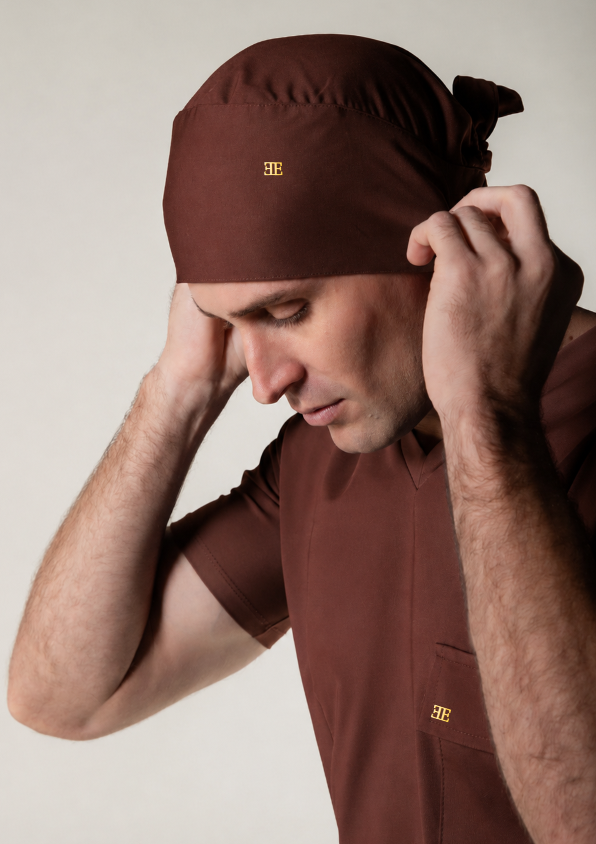 NEW - Gorro Cirúrgico Marrom Espresso