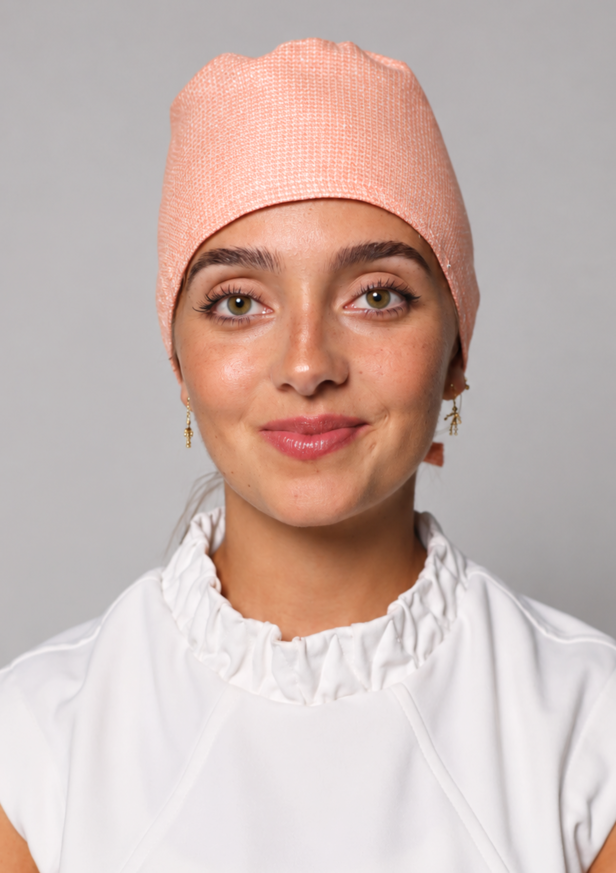 NEW - Touca Cirúrgica Sky Pink Forrada em Cetim