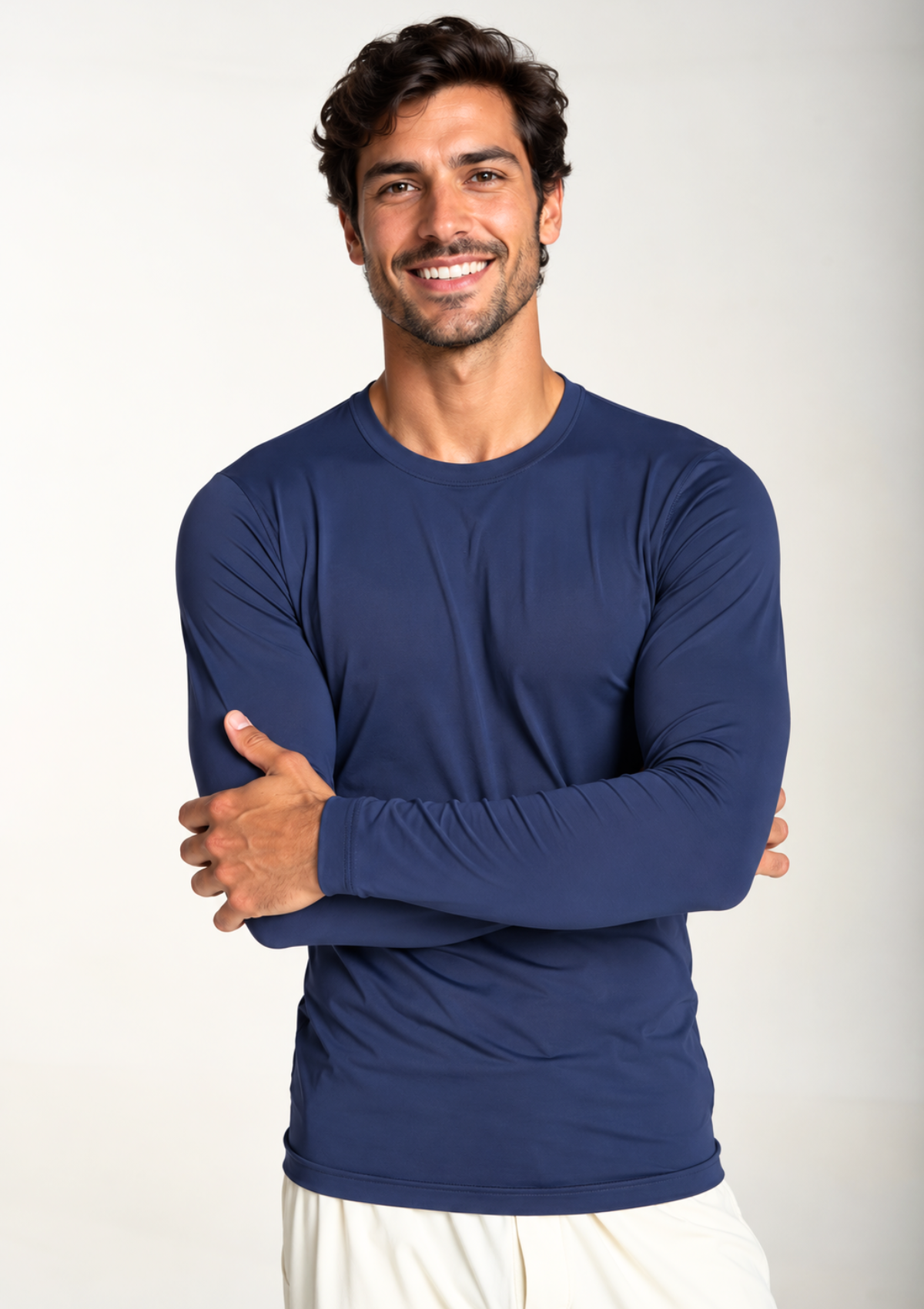 NEW - Underscrub Masculina Manga Longa - Azul Marinho