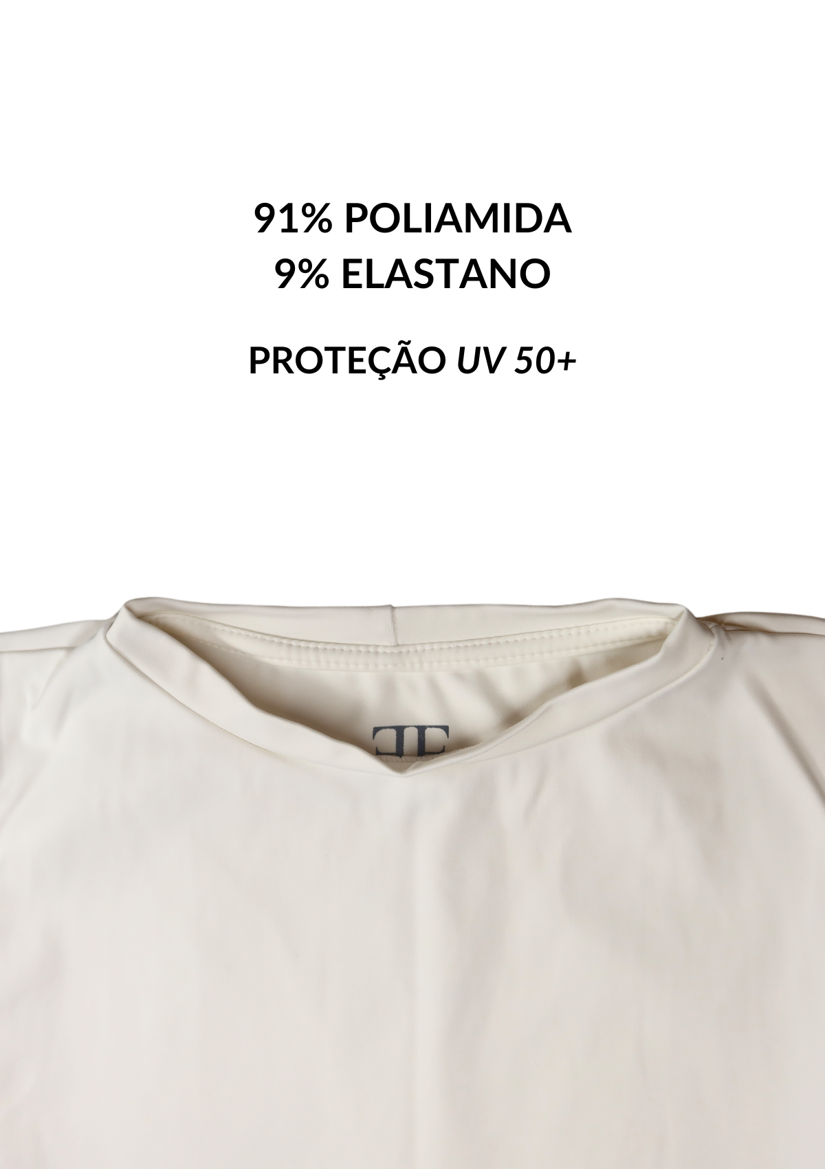Underscrub Feminina Branco - Manga Curta Gola O