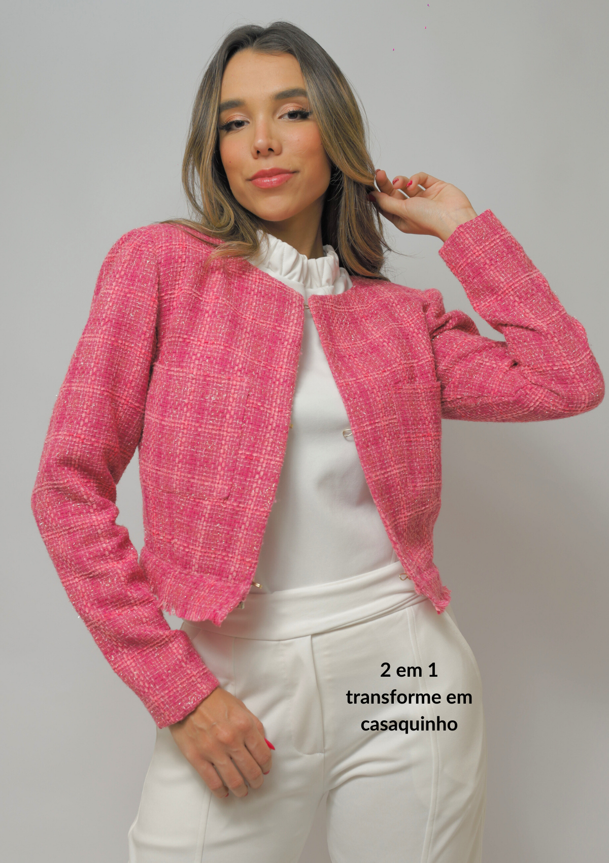 Blazer TWEED Bárbara -  Rosa