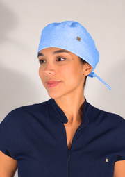 NEW - Gorro Cirúrgico Sky Blue Forrado em Cetim