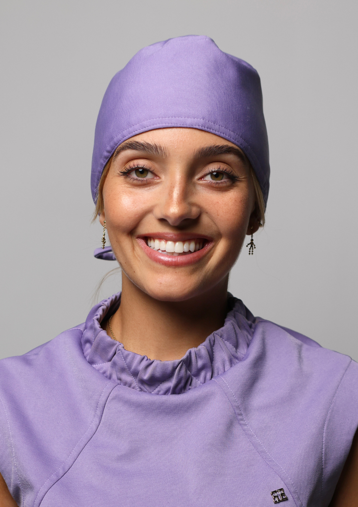 Touca Malha Lavanda