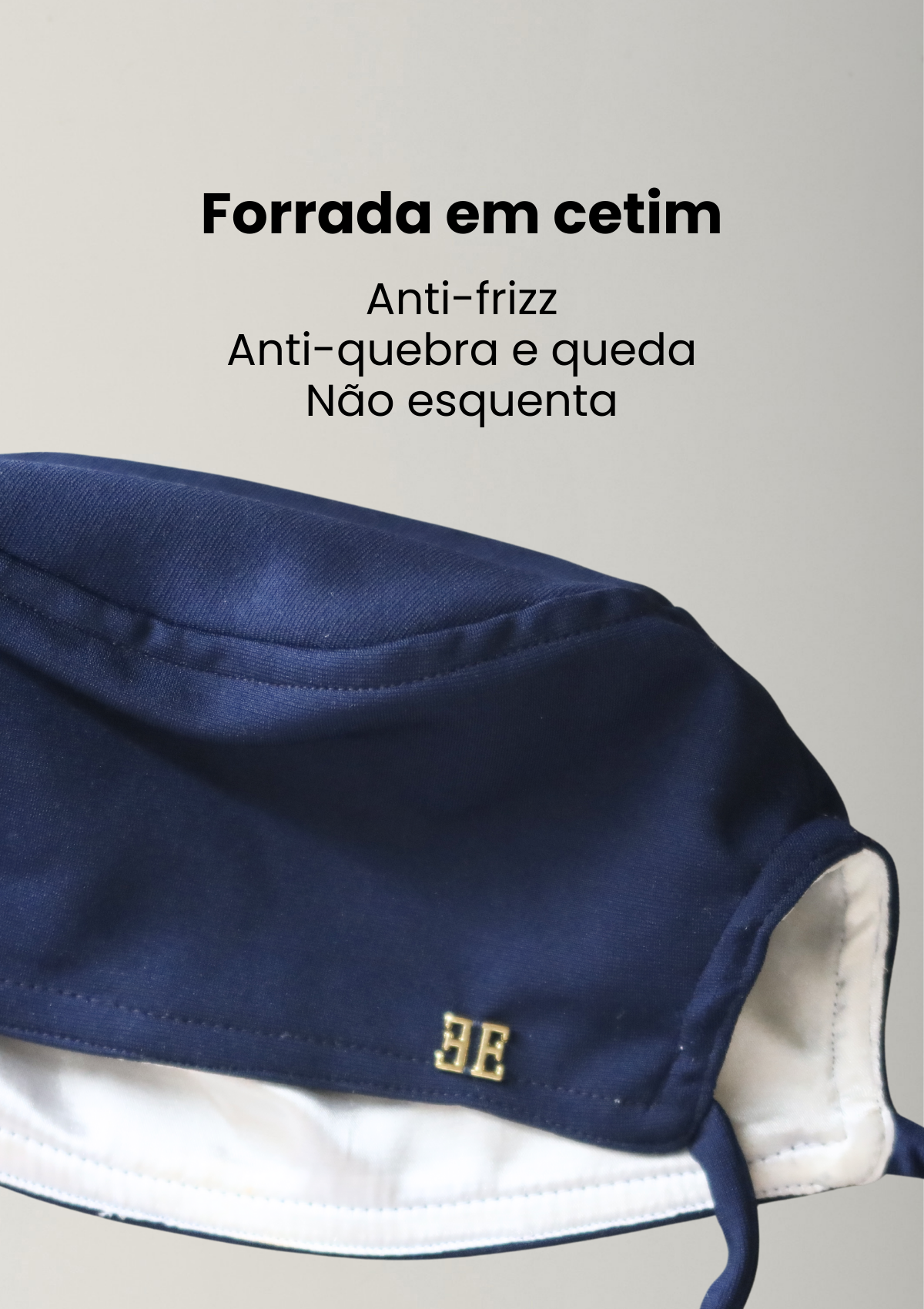 Touca Malha Azul Marinho