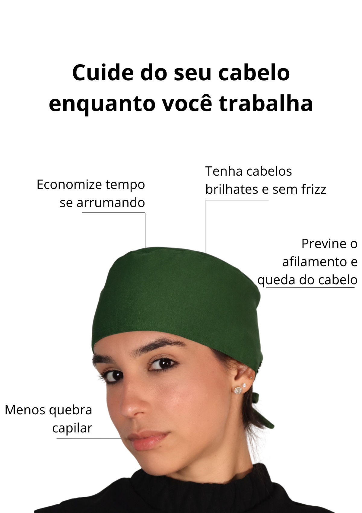 Touca Malha Verde