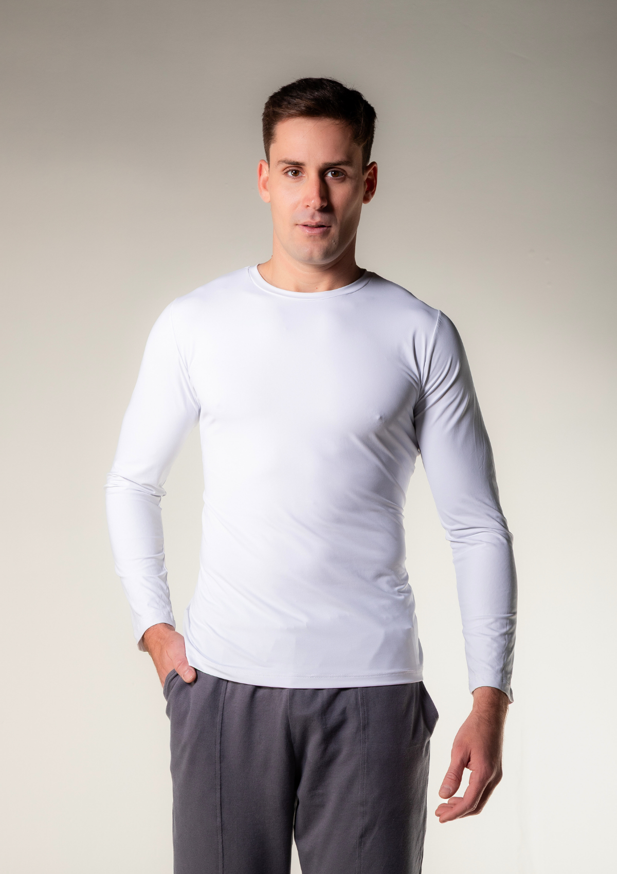 Underscrub Masculina Manga Longa - Branca