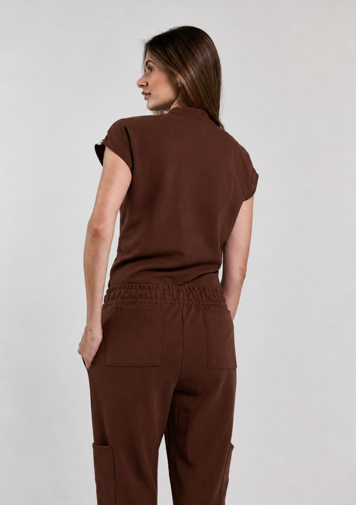 NEW - Scrub Gabi - Marrom Espresso