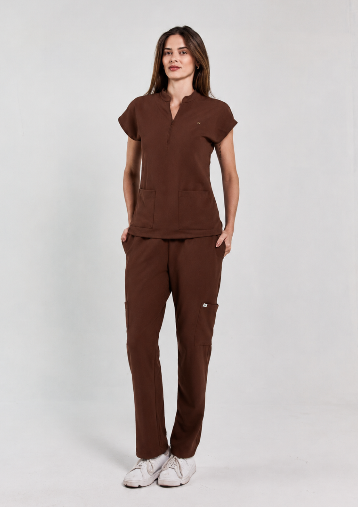 NEW - Scrub Gabi - Marrom Espresso