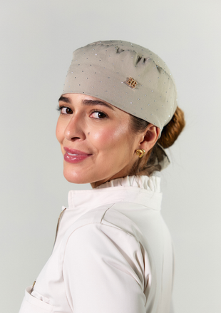 NEW - Gorro Star 2.0 Areia Forrado em Cetim