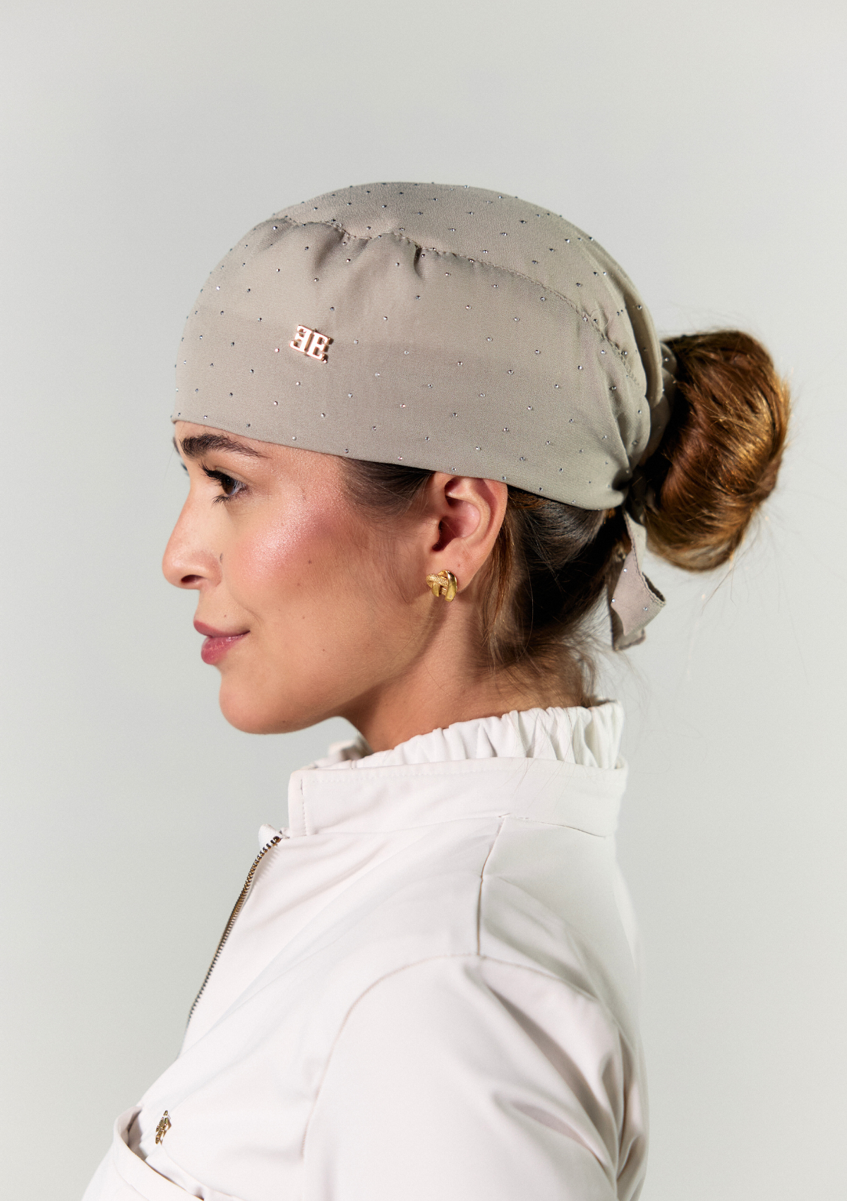 NEW - Gorro Star 2.0 Areia Forrado em Cetim