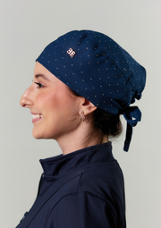 Gorro Star 2.0 Azul Forrado em Cetim