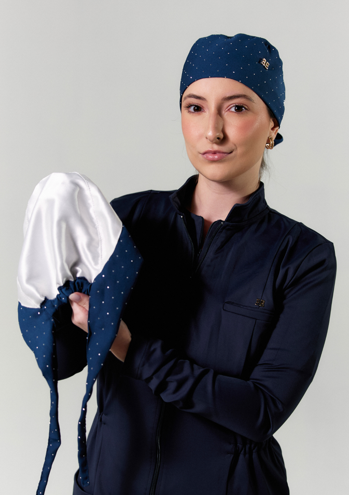 NEW - Gorro Star 2.0 Azul Forrado em Cetim