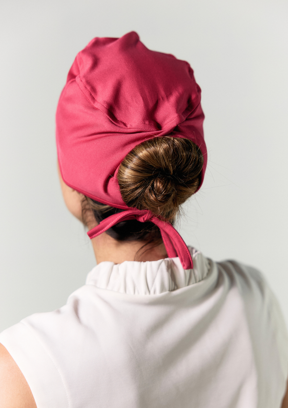 NEW -Touca Rosa Pink Forrada em Toalha