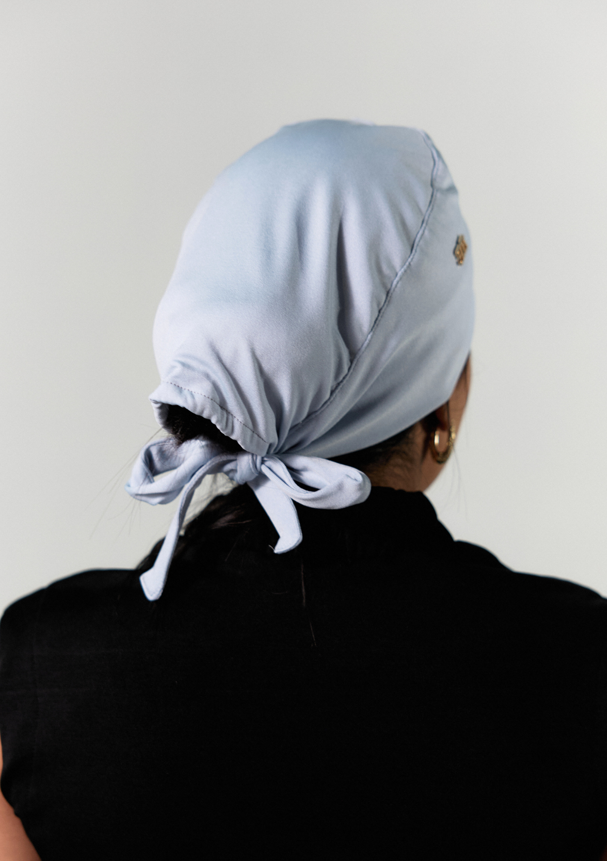 NEW - Gorro Cirúrgico Azul Bebê Forrado em Cetim