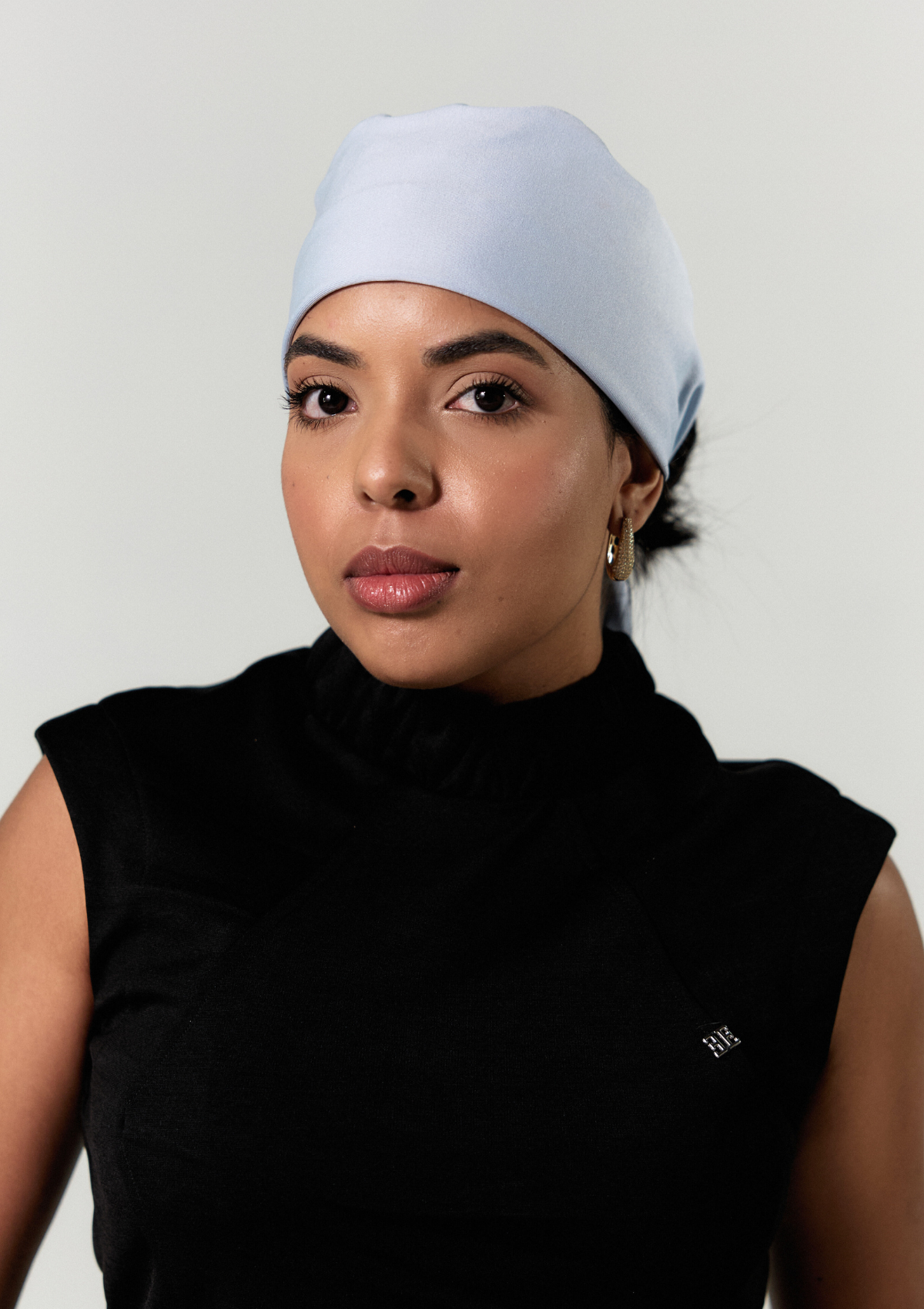 NEW - Gorro Cirúrgico Azul Bebê Forrado em Cetim