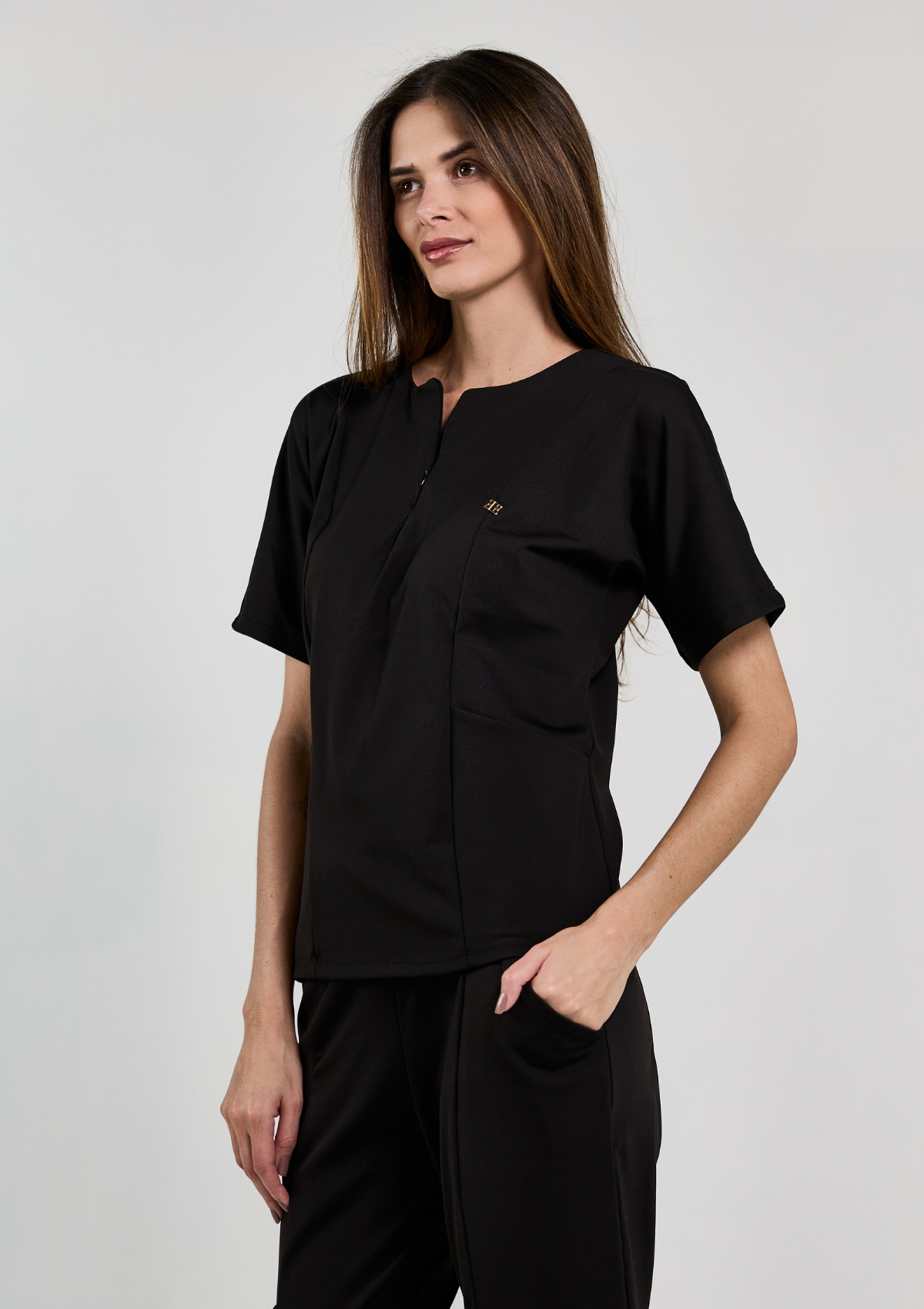 NEW- Scrub Paula Poliamida - Preto