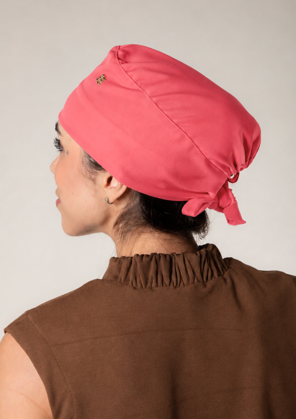 NEW - Gorro Cirúrgico Rosa Chiclete Forrado em Cetim