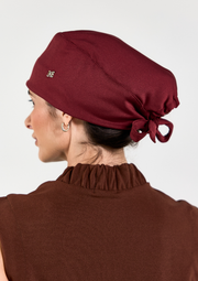 Gorro Cirúrgico Vinho Forrado em Cetim