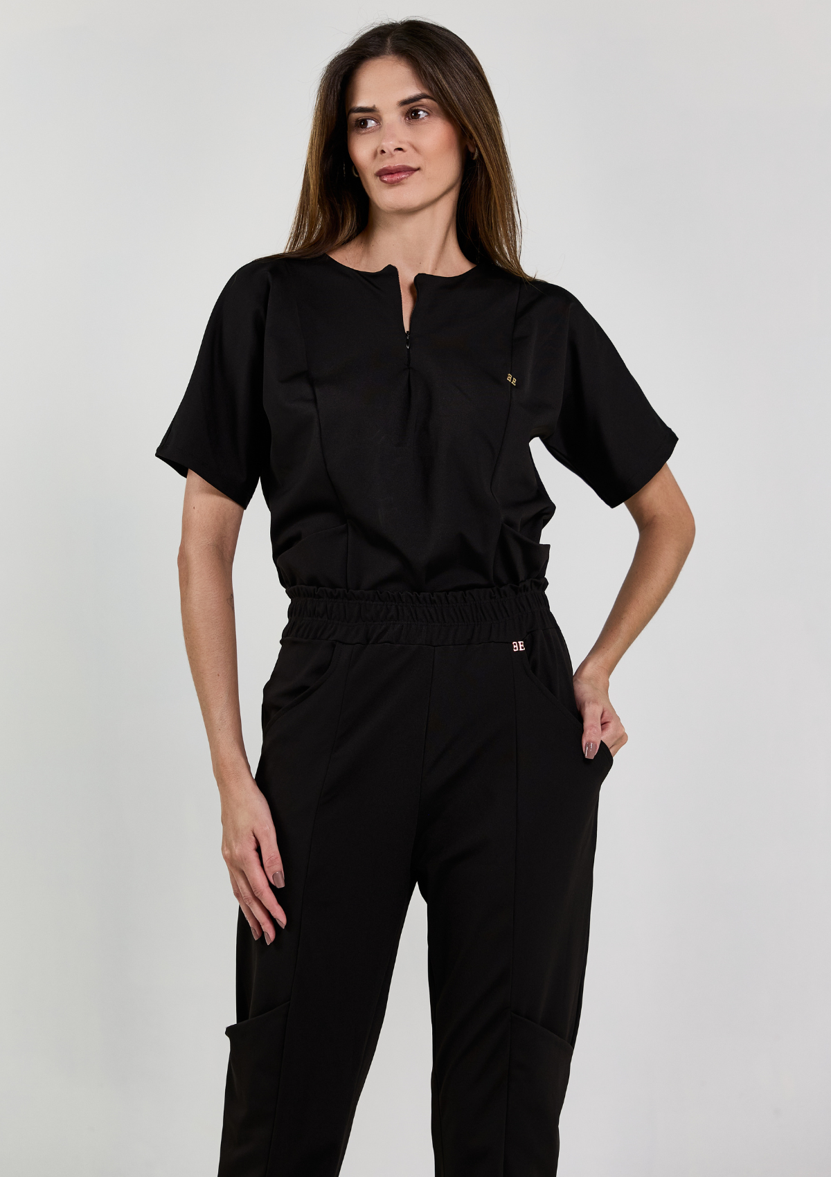NEW- Scrub Paula Poliamida - Preto
