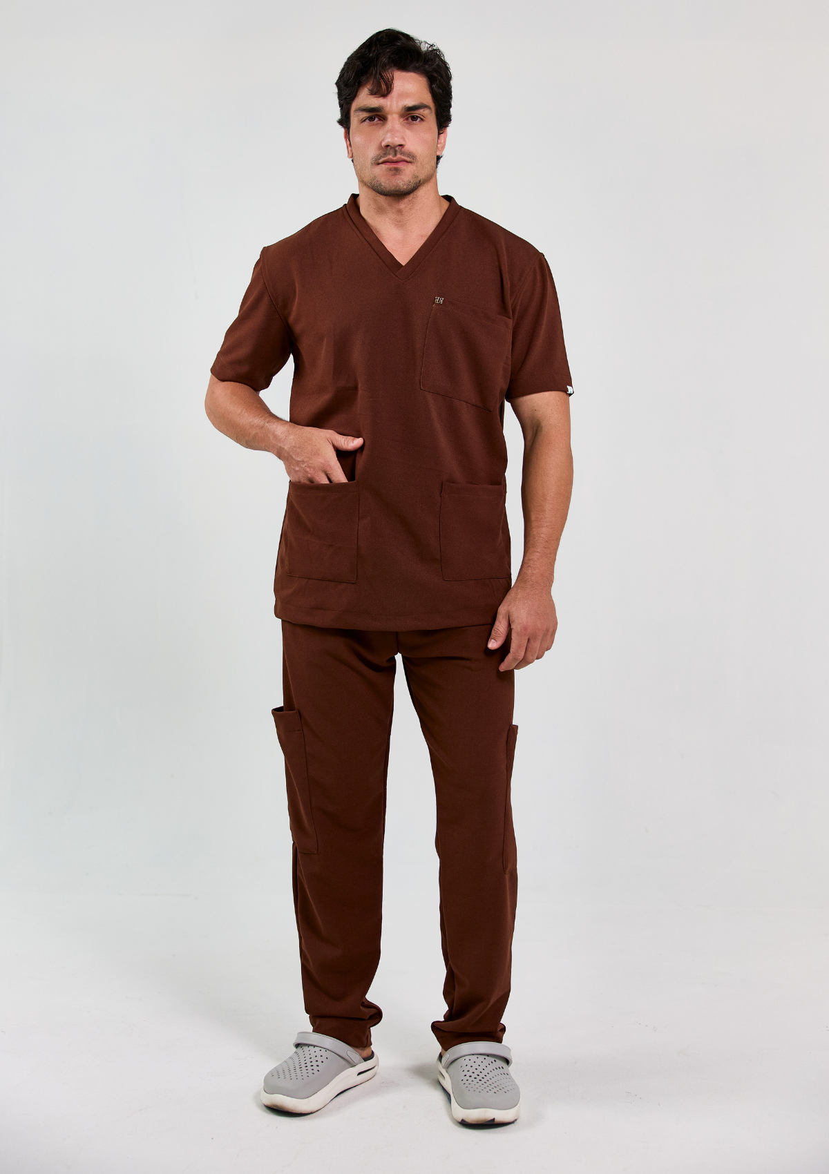 NEW - Scrub Bernard - Marrom Espresso