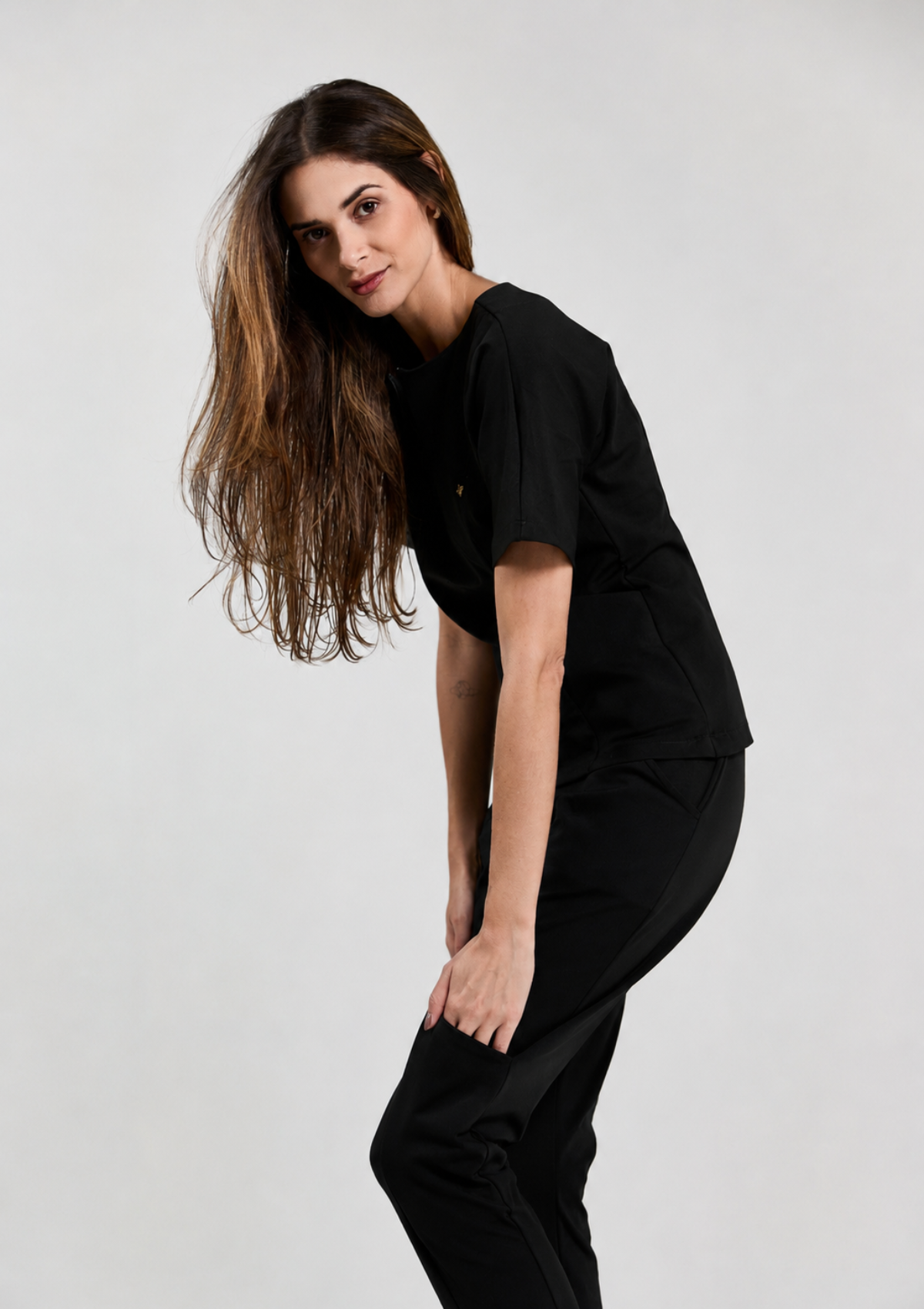 NEW- Scrub Paula Poliamida - Preto