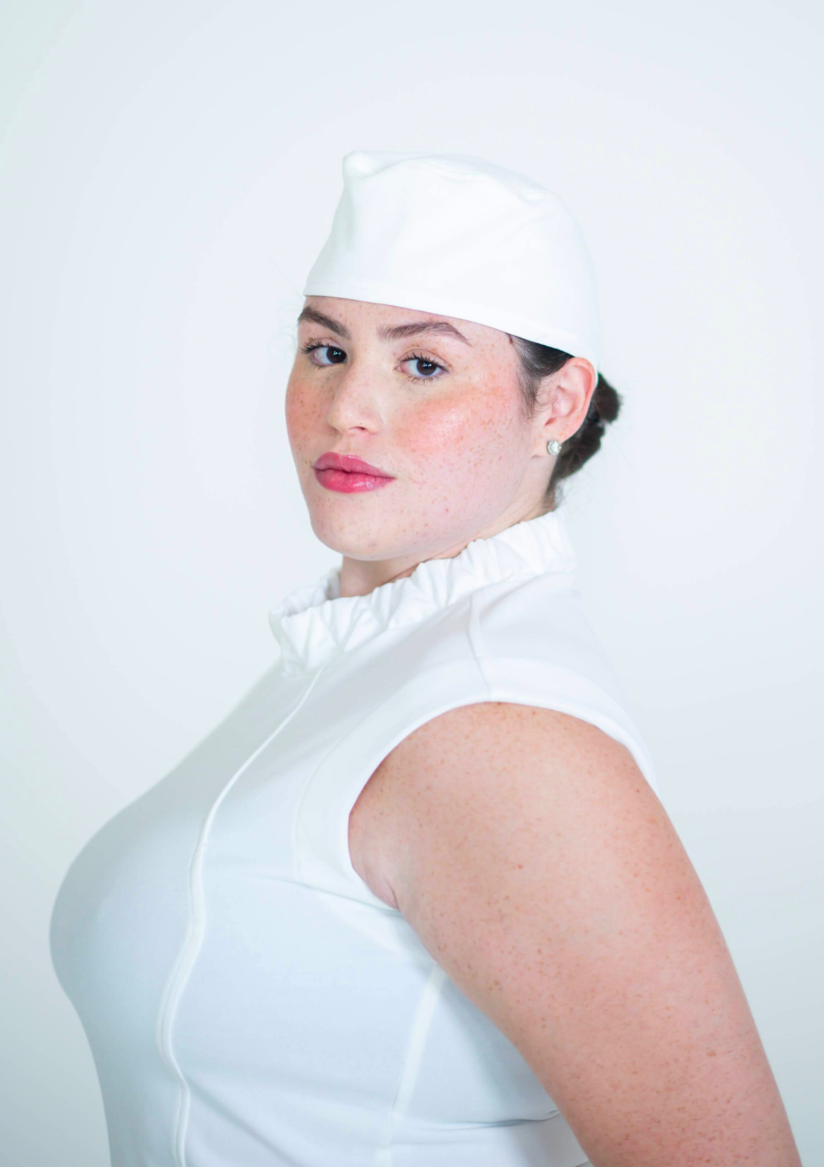 Touca Malha Branca