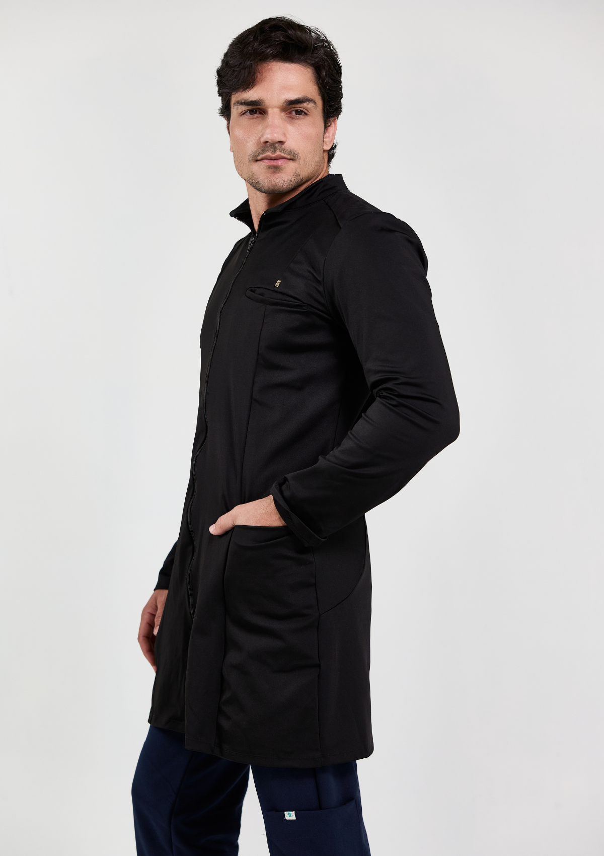 Jaleco Daniel Poliamida - Preto