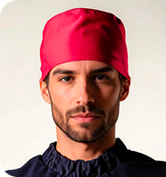 masc: Homem usando a touca