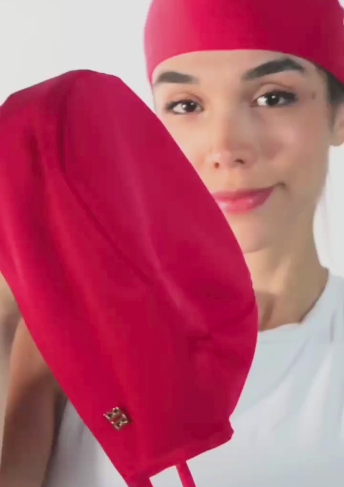 Carregar vídeo: Touca Malha Rosa Pink